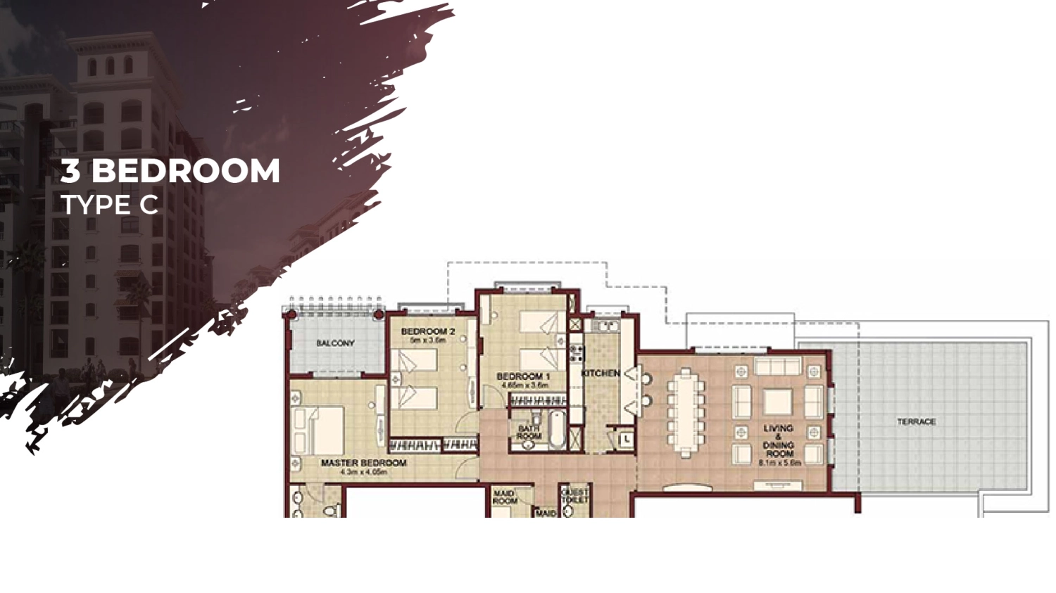 3 BR - Type A